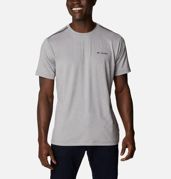 Columbia Tech Trail T-Shirt Grey For Men's NZ23014 New Zealand